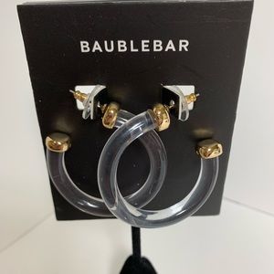 BaubleBar Clear Hoops
